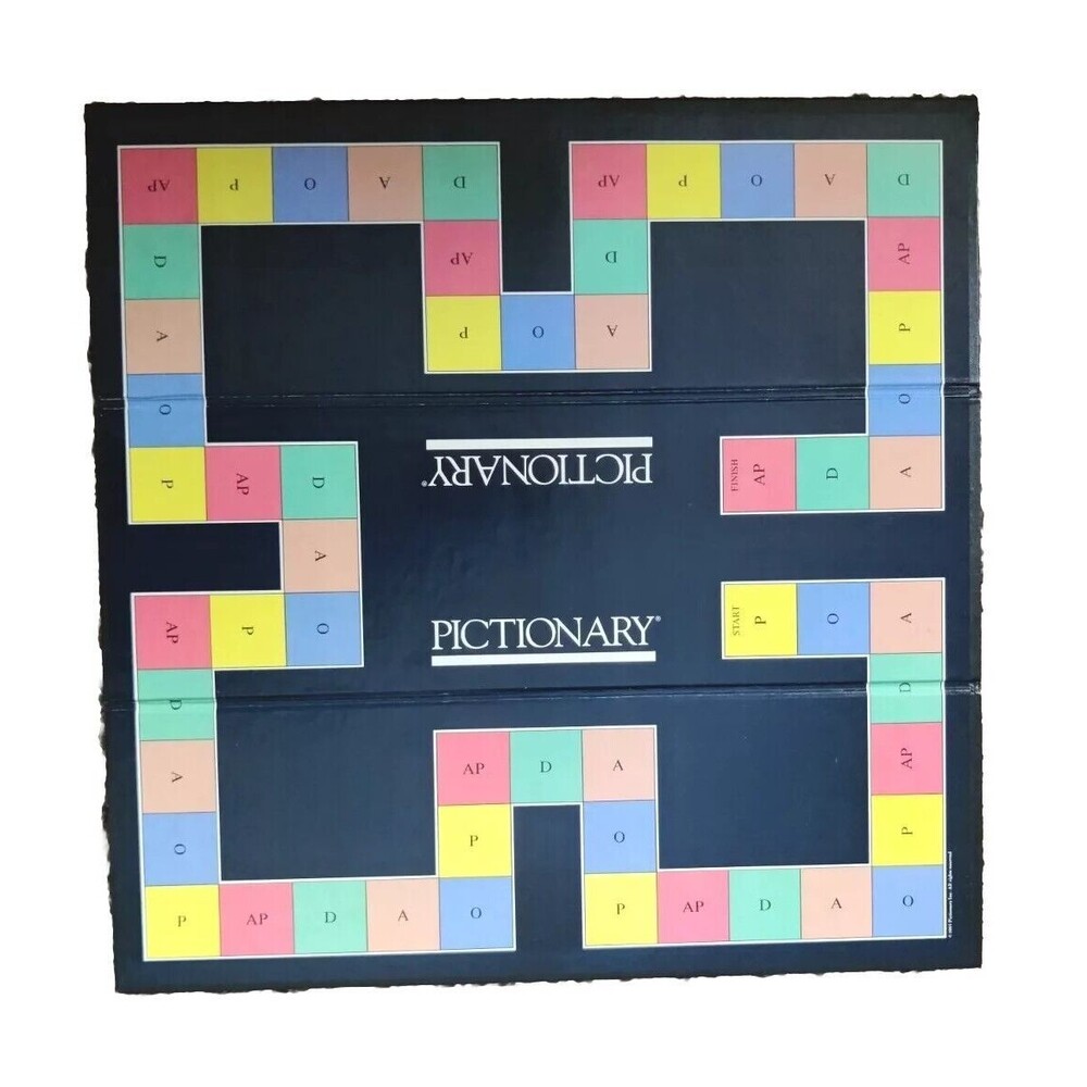 Vintage 1985 Pictionary Replacement Game Board First Edition Gameboard ONLY